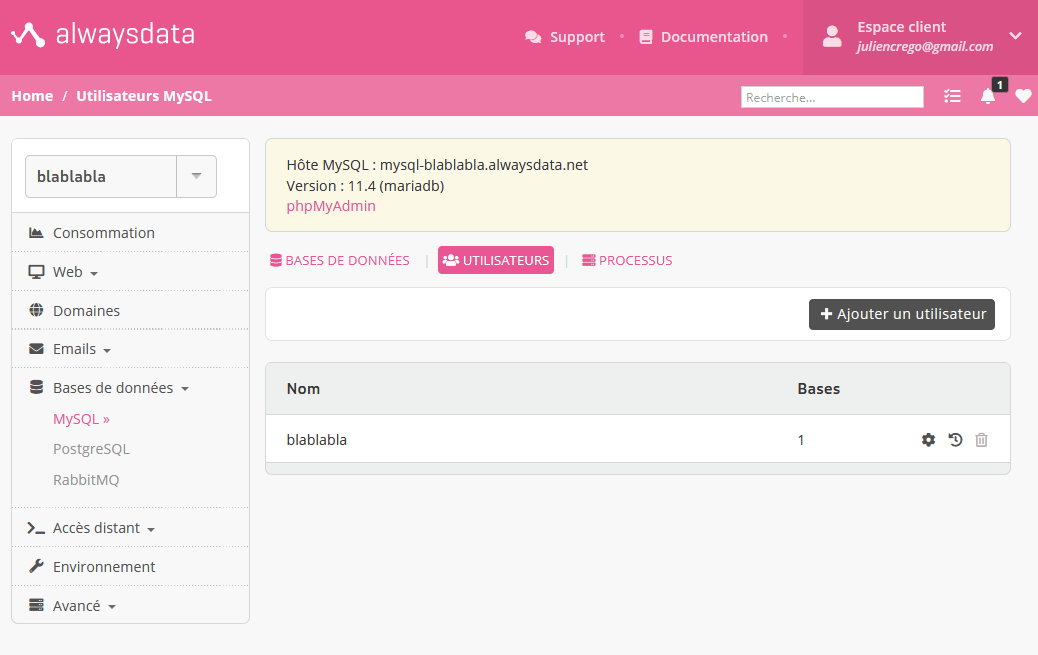 Informations MySQL 2