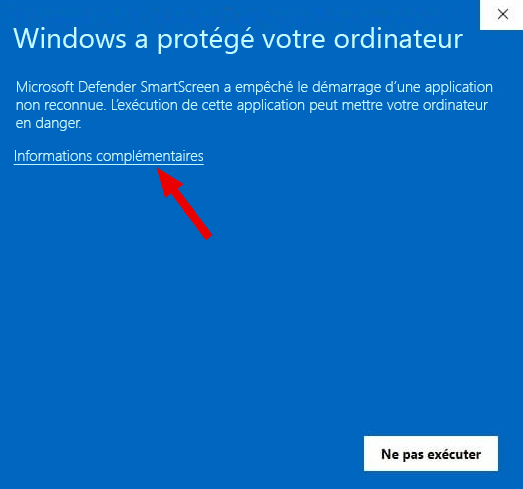 Blocage de SmartScreen