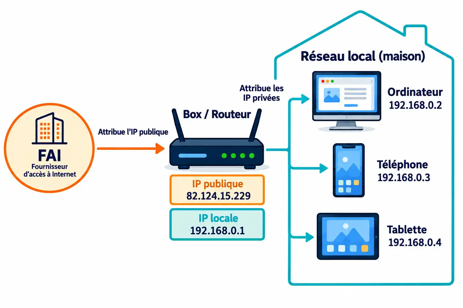 Attribution des adresses IP