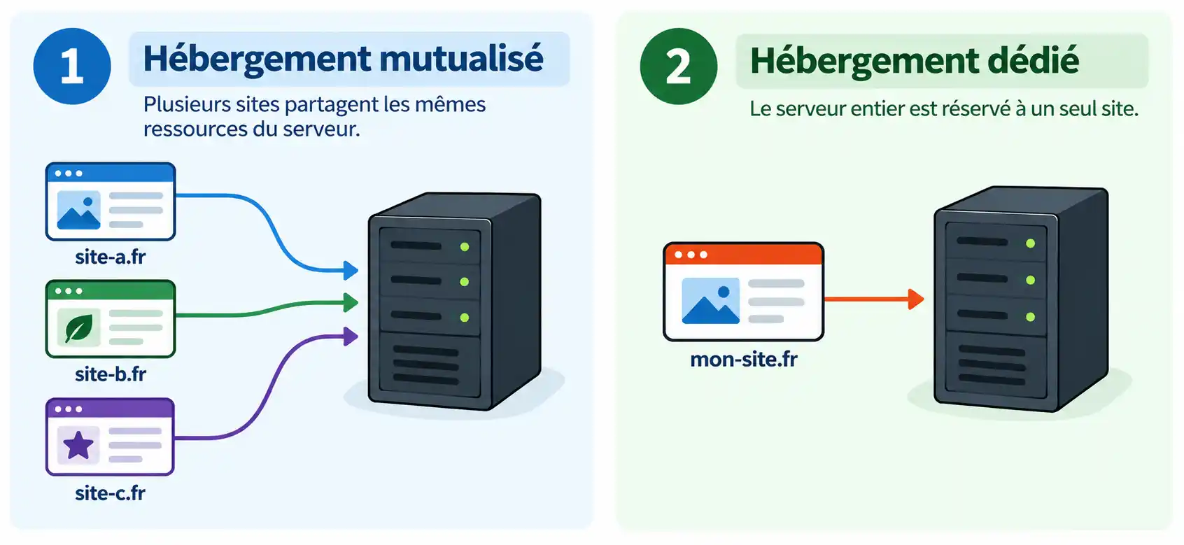 Hébergement mutualisé ou dédié