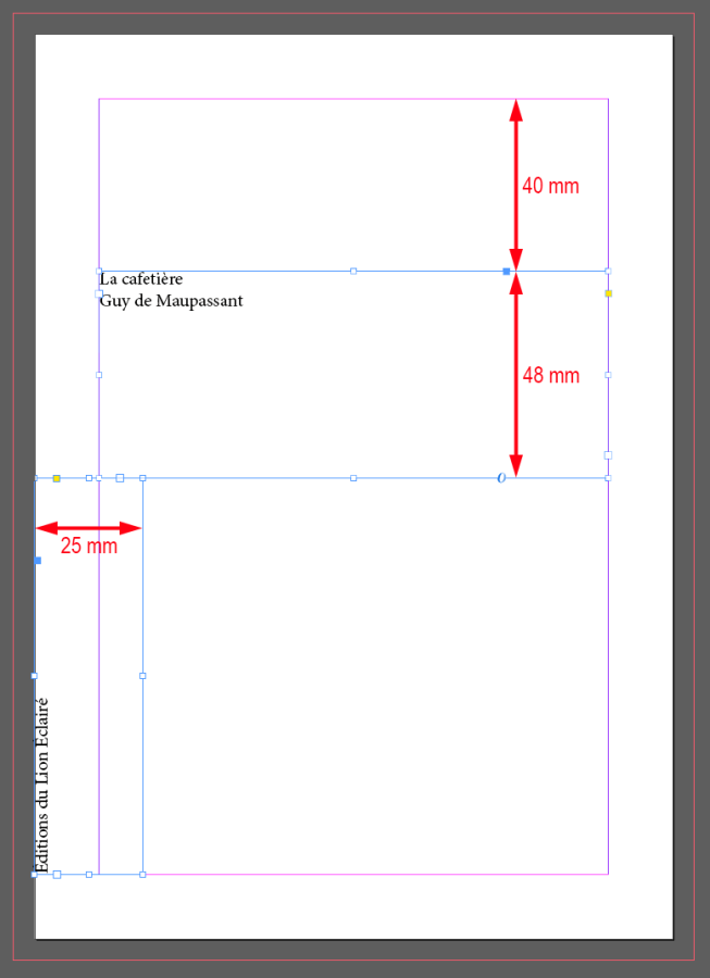 Aperçu des blocs textes de la couverture